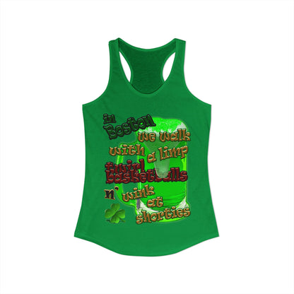 celtics logo - Women's Ideal Racerback Tank