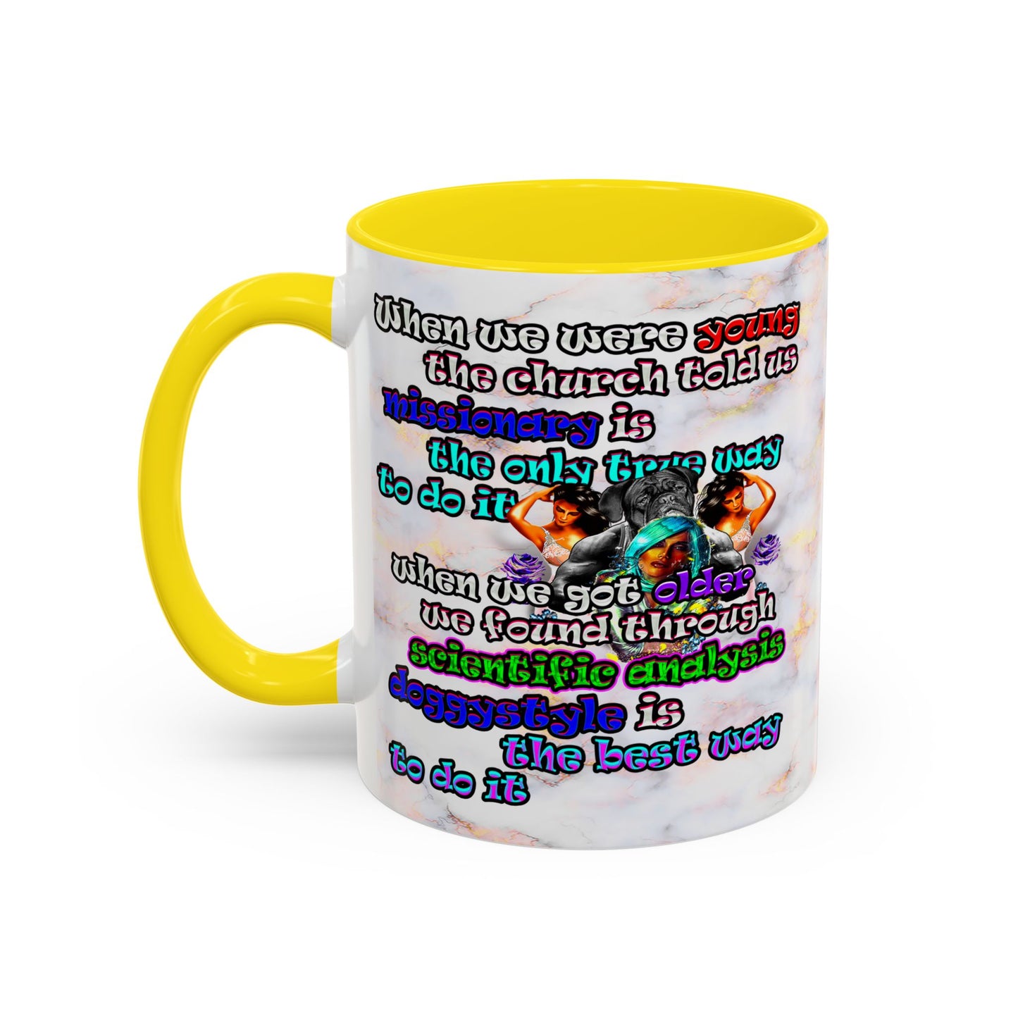doggystyle - Accent Mug (white marble)