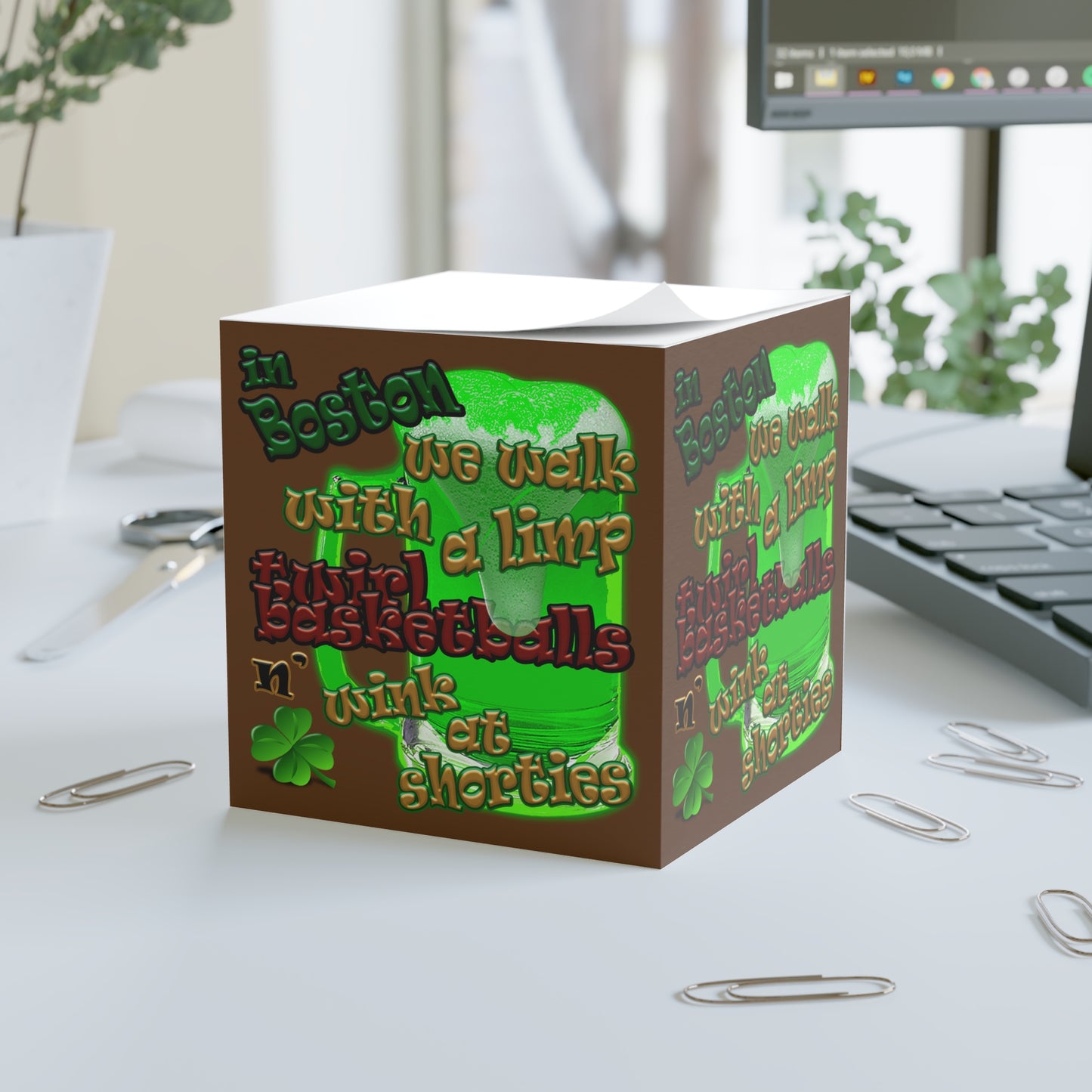 celtic's logo - note cube (brown)