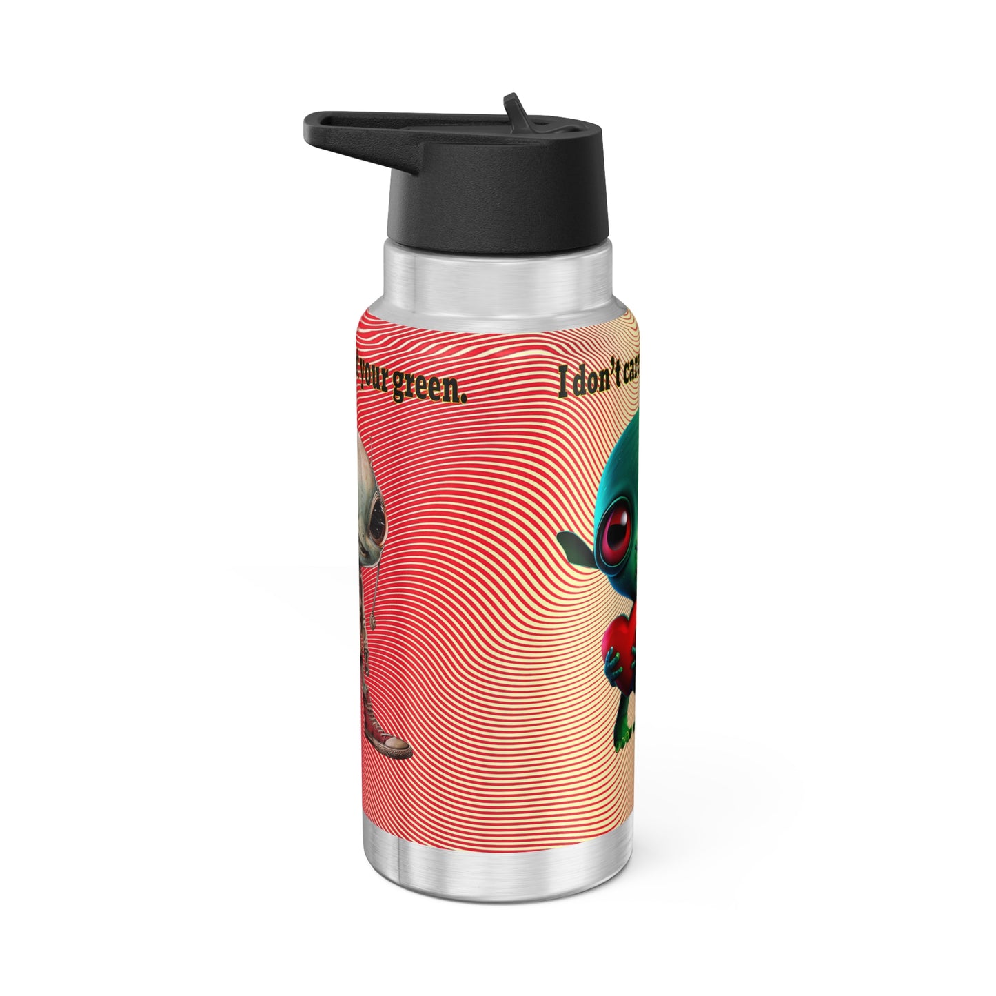 I don't care that your grey - Gator Tumbler, 32oz  (yellow-orange wave)