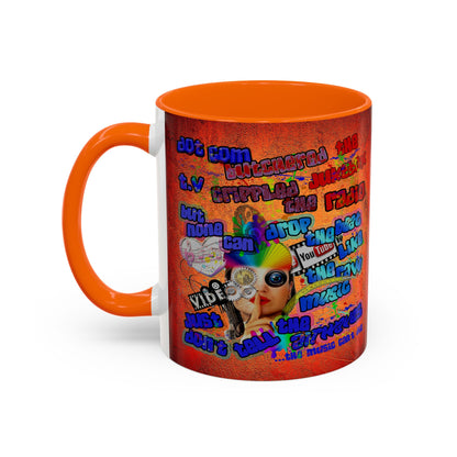 drop the beat - Accent Mug (burnt orange)