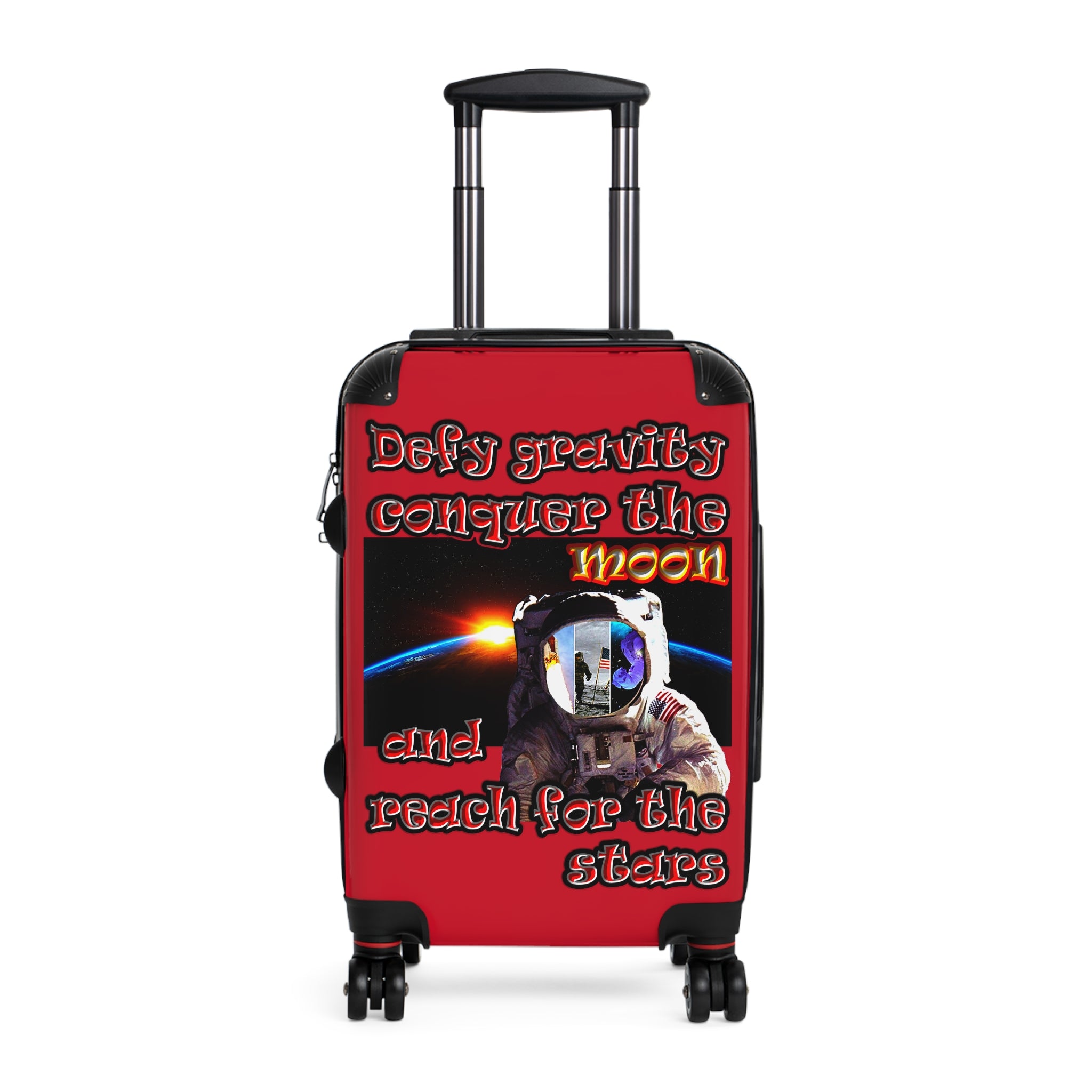 defy conquer reach - Suitcase (dark red)