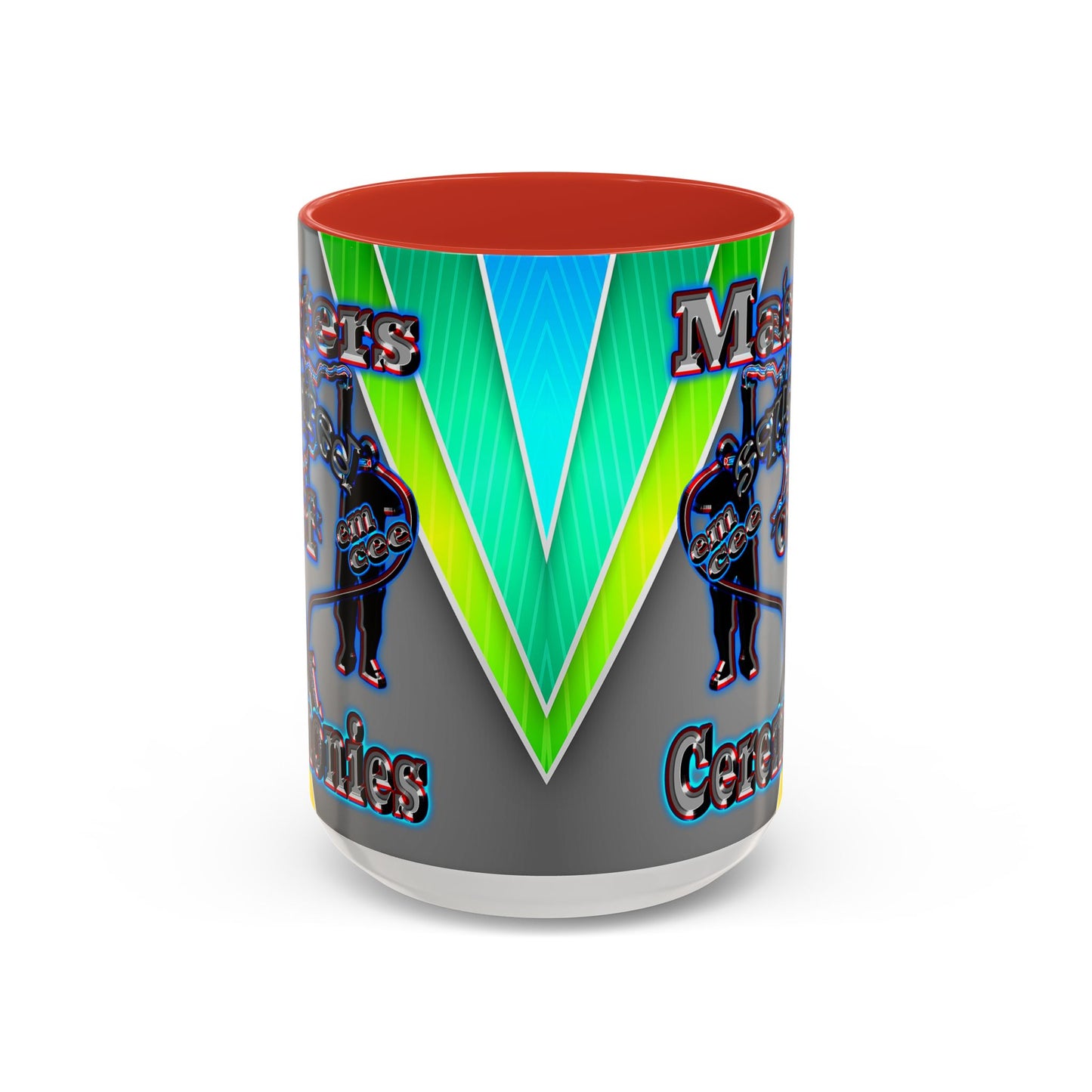 em cee squared - Accent Mug (rainbow split)