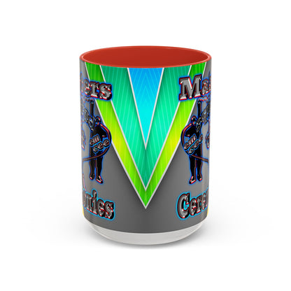 em cee squared - Accent Mug (rainbow split)