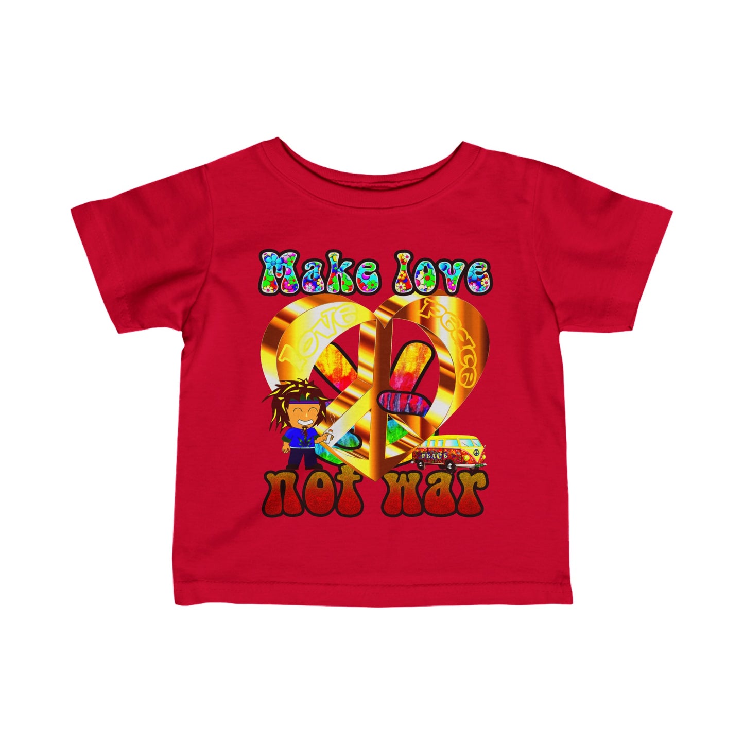 love peace - Infant Fine Jersey Tee