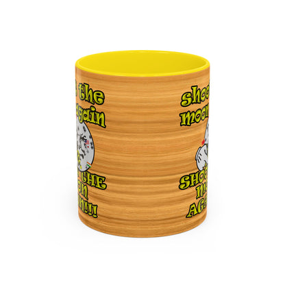 shoot the moon again - Accent Mug (butterscotch wood finish)