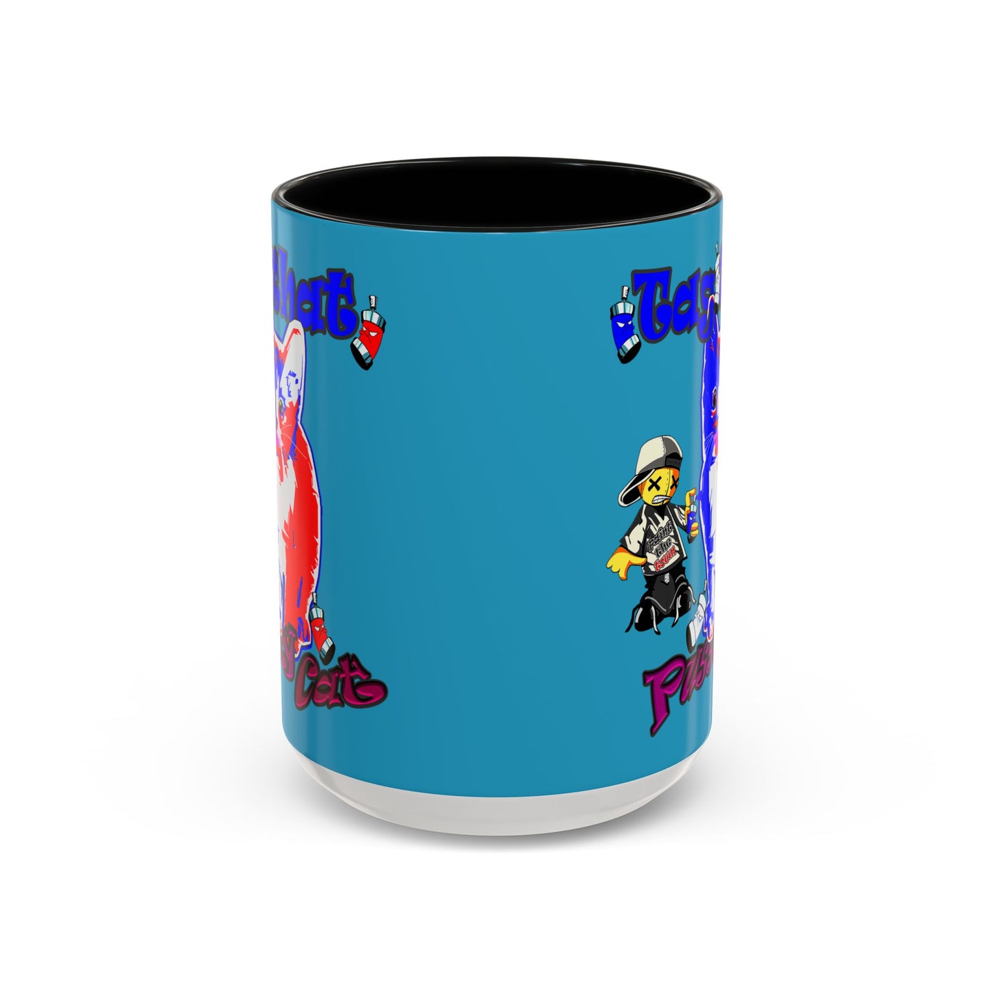 tag that - Accent Mug (turquoise)