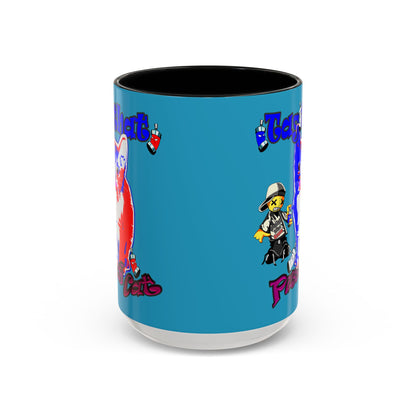 tag that - Accent Mug (turquoise)