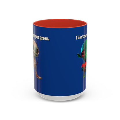 I don't care that your grey - Accent Mug (dark blue)