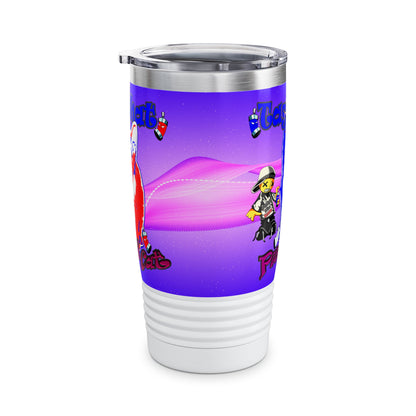 tag that - Ringneck Tumbler, 20oz (purple-pink wave)