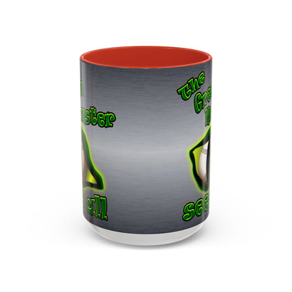 green monster - Accent Mug (brushed nickel)