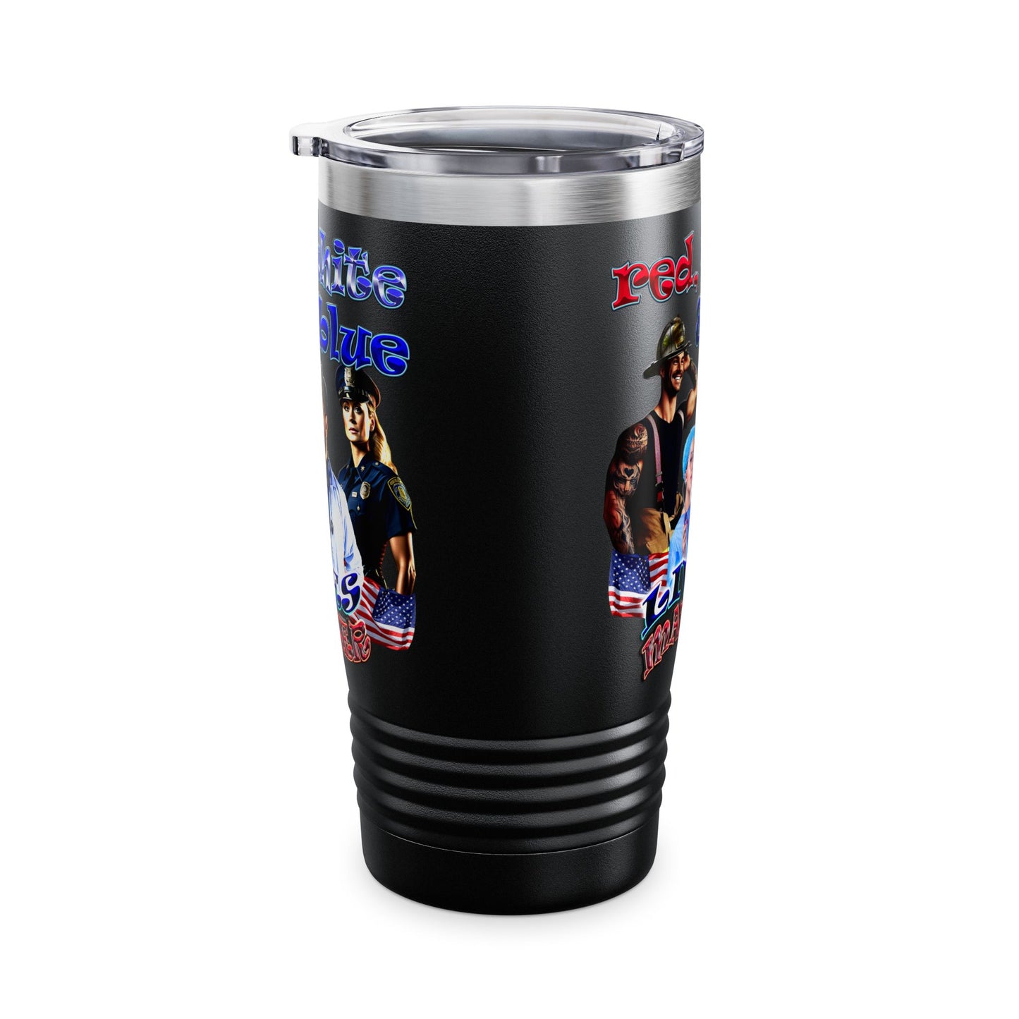 rw&b lives matter - Ringneck Tumbler, 20oz