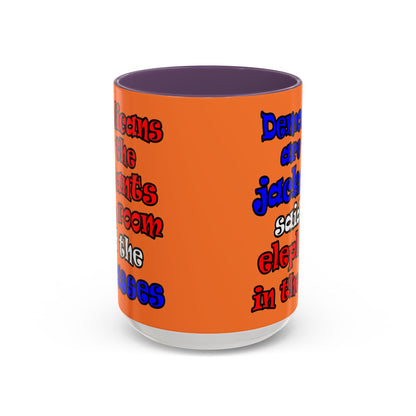 donkeys and elephants - Accent Mug (crusta)