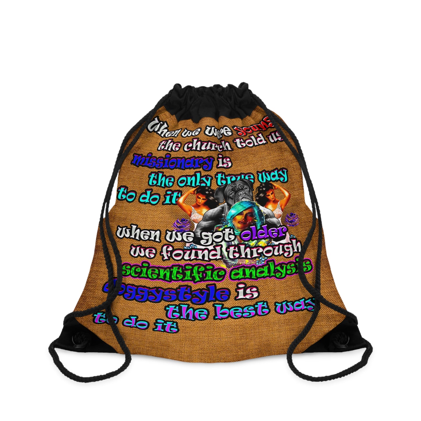 doggystyle - Drawstring Bag (dichromatic brown papyrus)