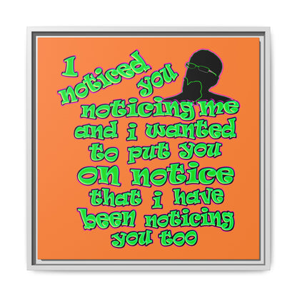 noticed you noticing - framed canvas art (crusta)