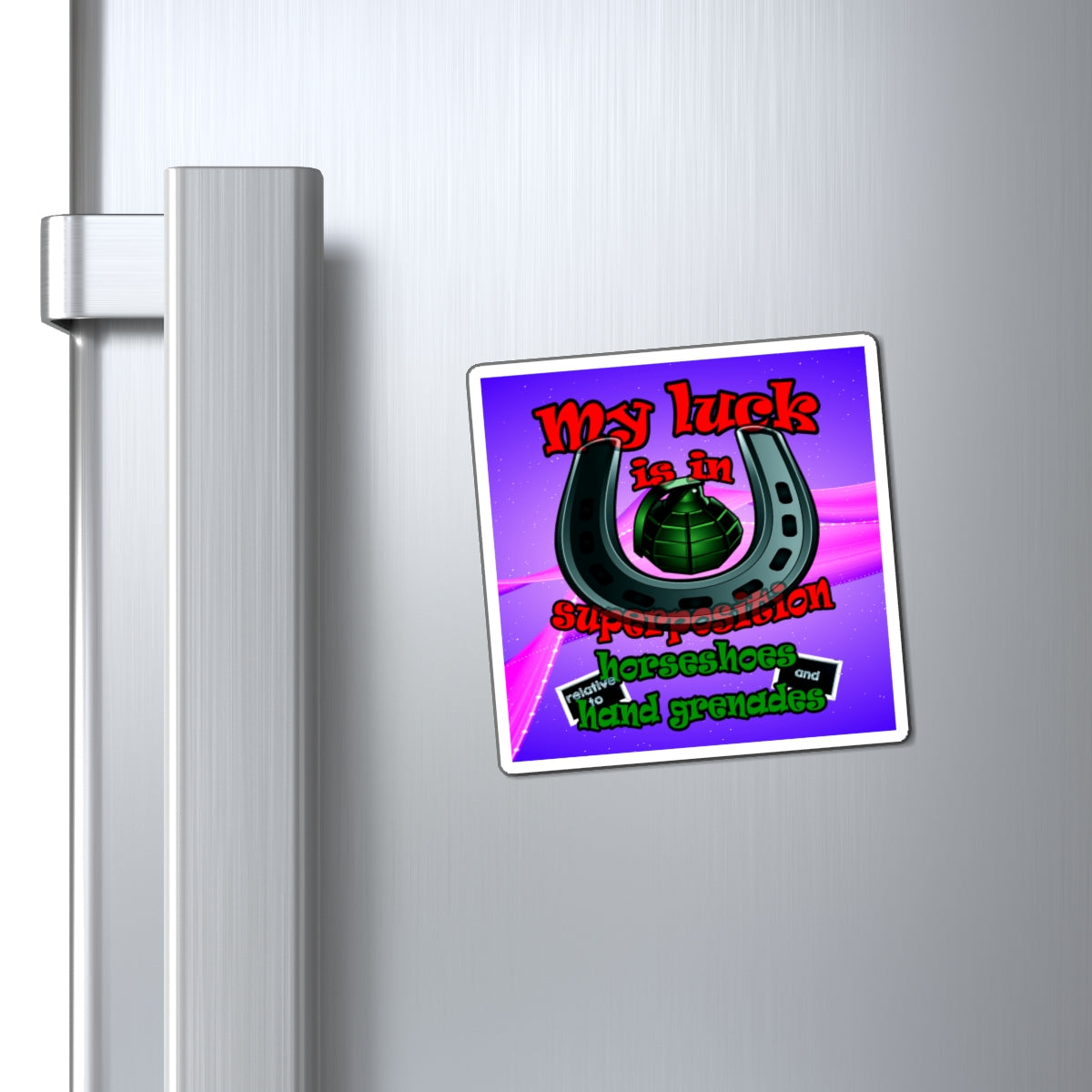 my luck - Magnets - (purple-pink wave)