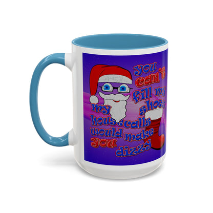 santa's shoes - Accent Mug (purple-pink wave)