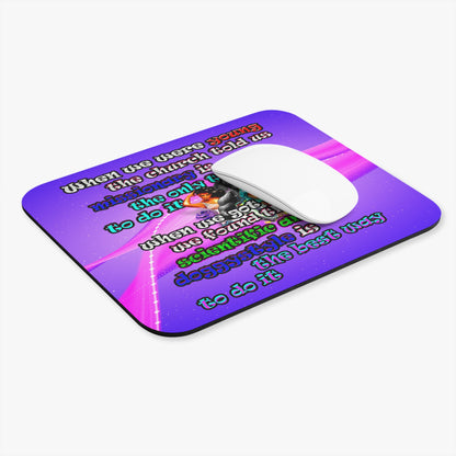 doggystyle - Mouse Pad (Rectangle) (purple-pink wave)