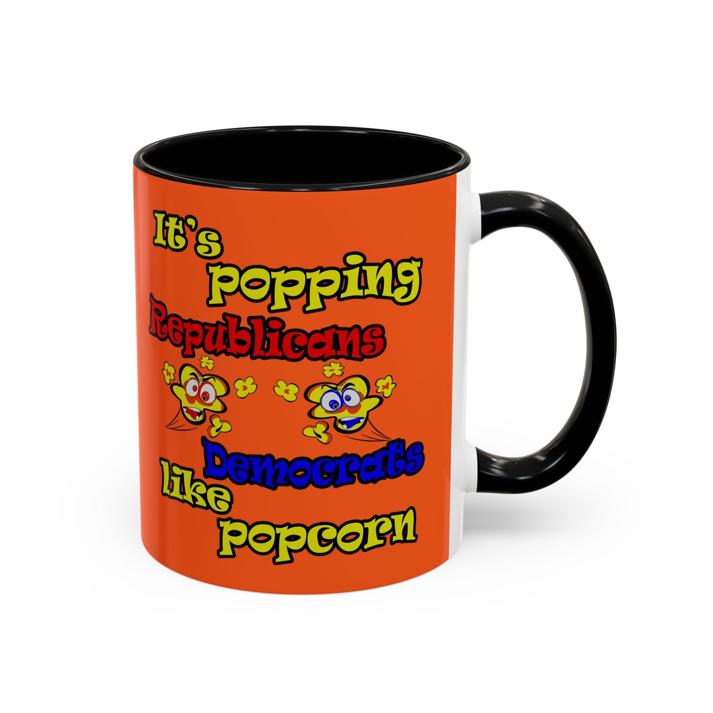 popping like popcorn - Accent Mug (orange)
