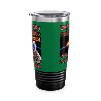 defy conquer reach - Ringneck Tumbler, 20oz (dark green)