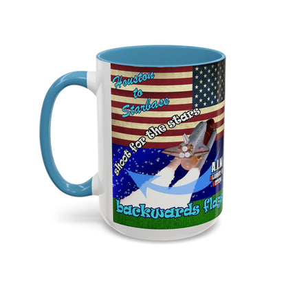 shoot for the stars - Accent Mug ('snoops' background)
