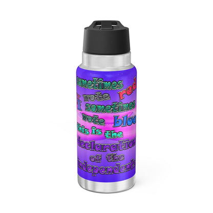 declaration of the independents - Gator Tumbler, 32oz  (purple-pink wave)