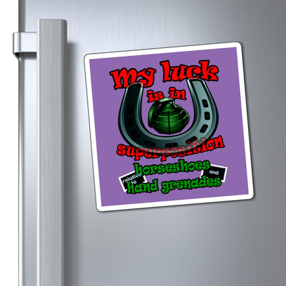 my luck - Magnets - (light purple)