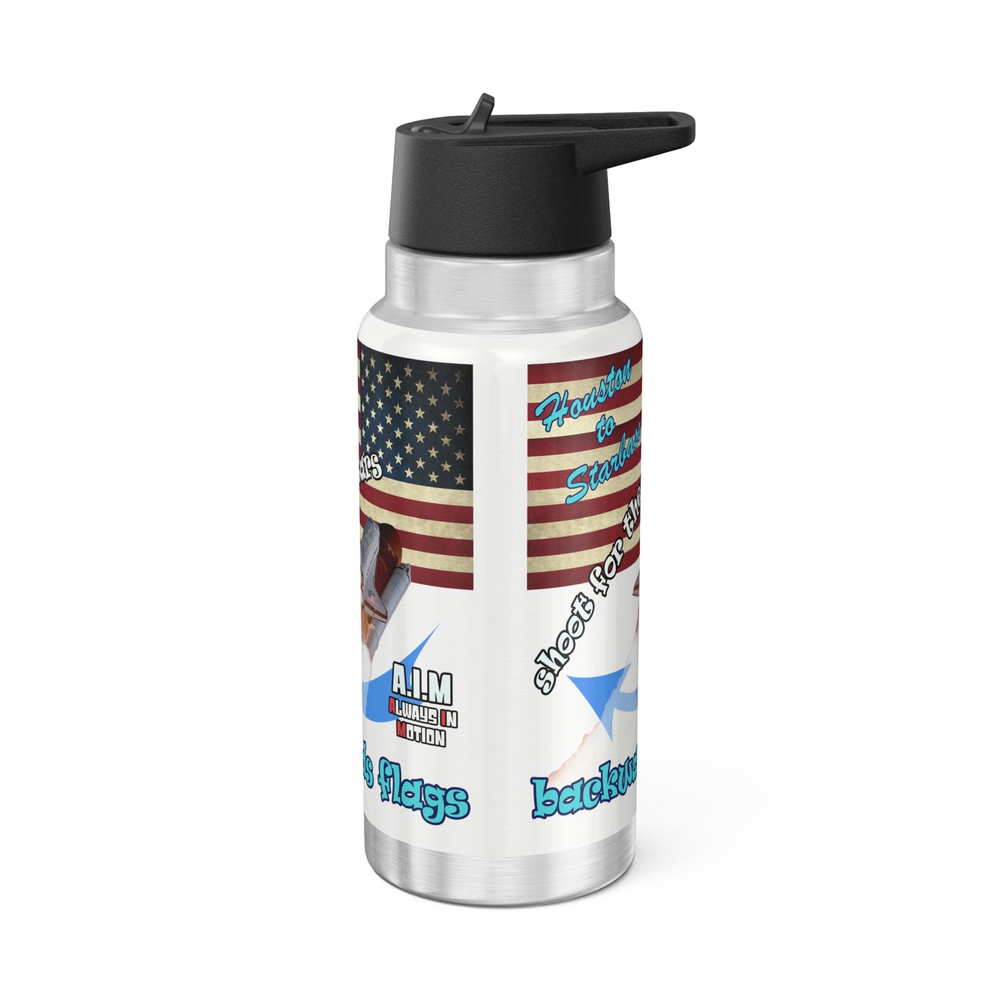 shoot for the stars - Gator Tumbler, 32oz (white)