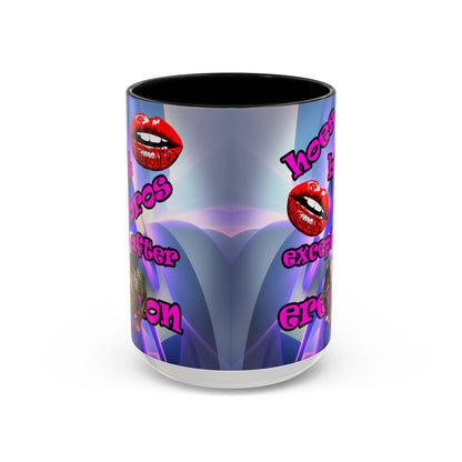 hoes b4 bros - Accent Mug (grey-pink wave)