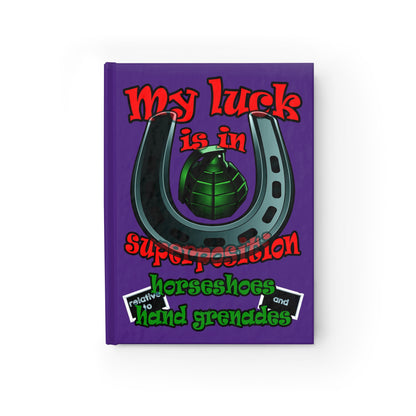 my luck - journal-lined (purple)