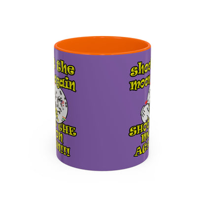 shoot the moon again - Accent Mug (light purple)