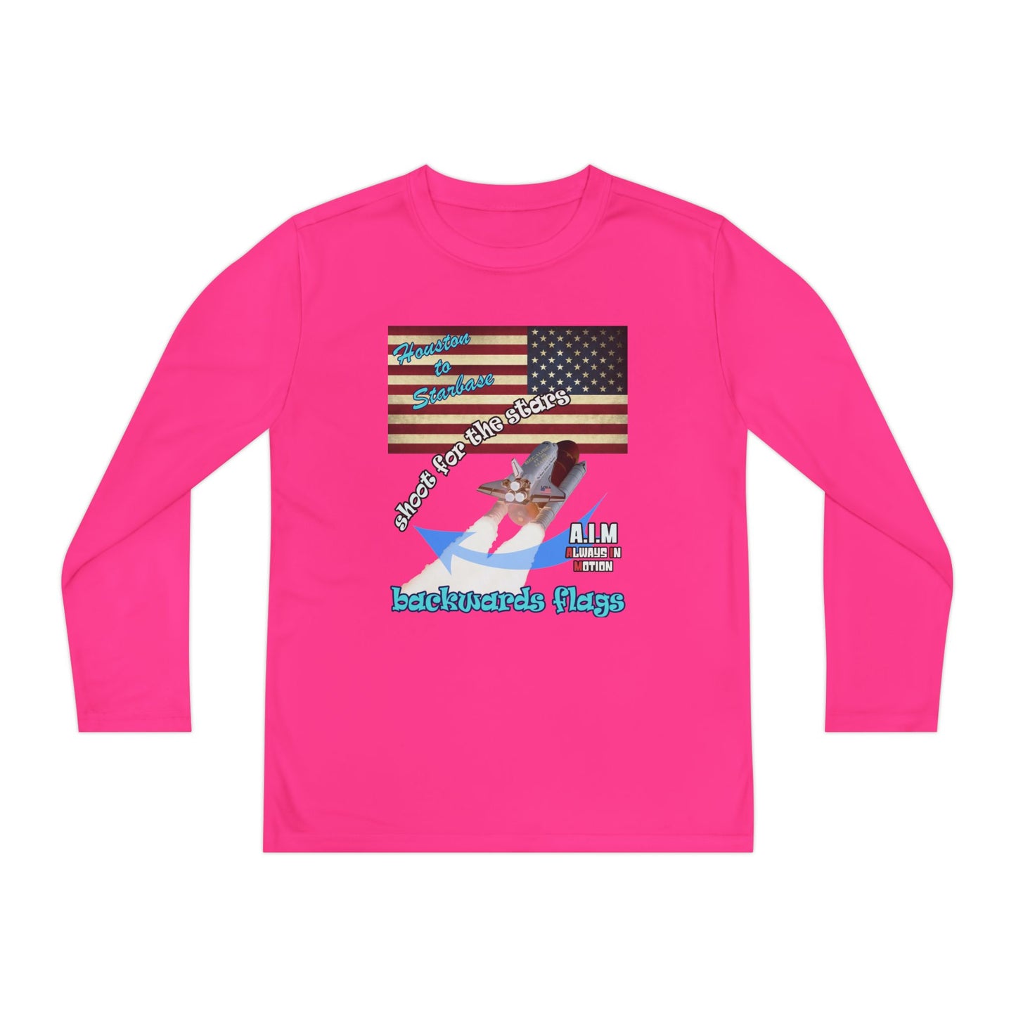 shoot for the stars - Youth Long Sleeve Competitor Tee
