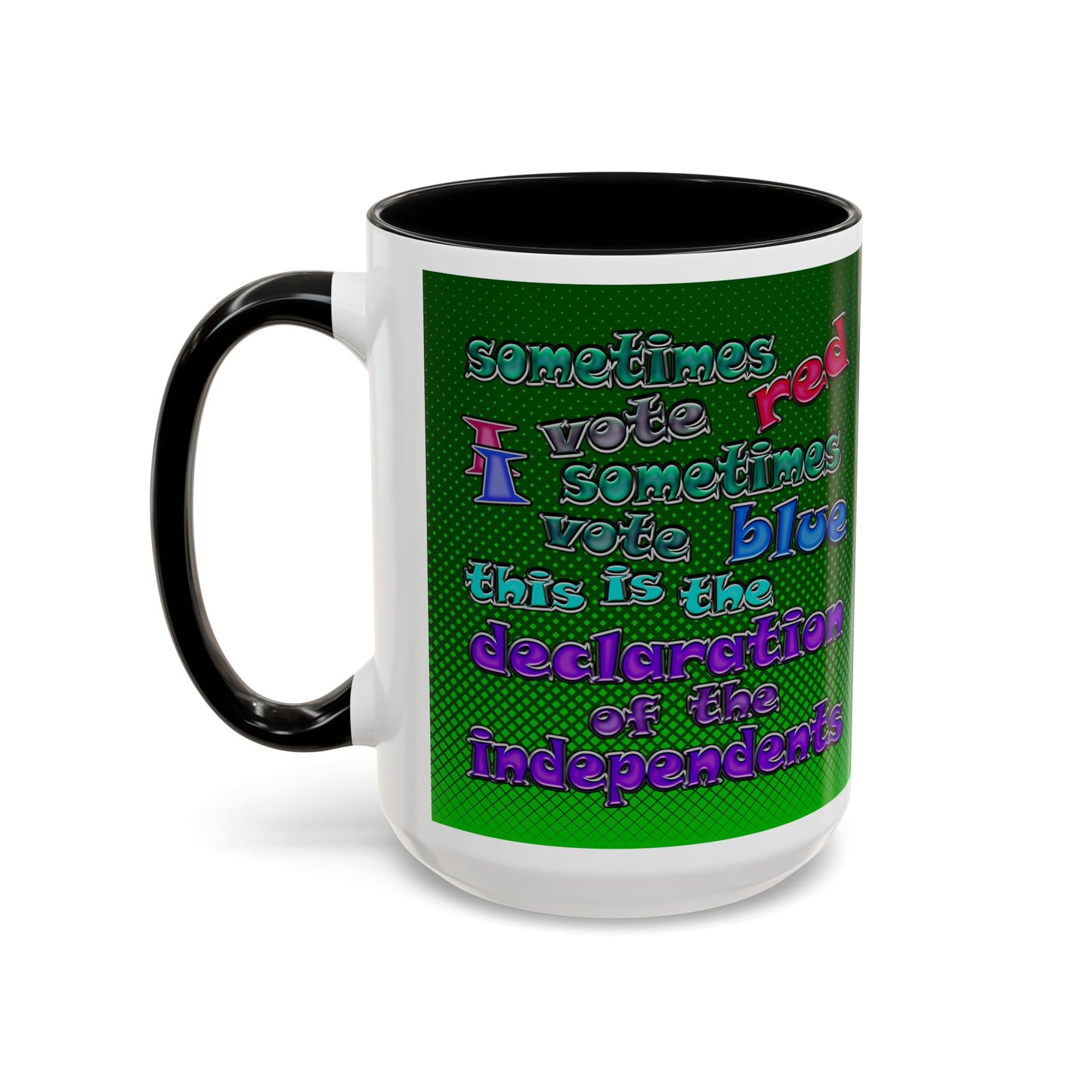 declaration of the independents - Accent Mug (logo green)