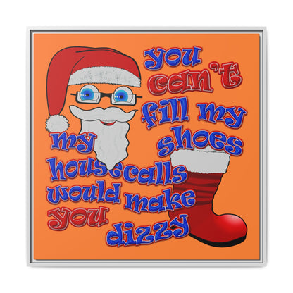 santa's shoes - framed canvas art (crusta)