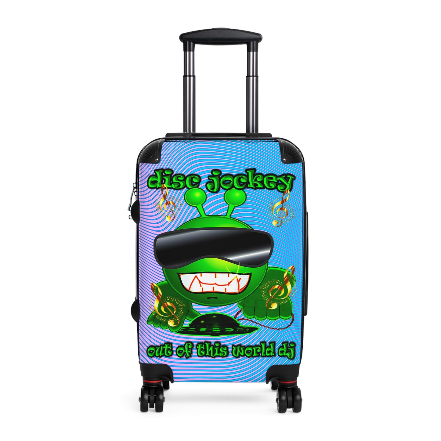 disc jockey - Suitcase (light blue-purple wave)