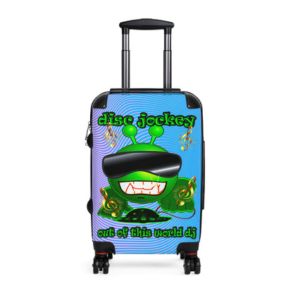 disc jockey - Suitcase (light blue-purple wave)