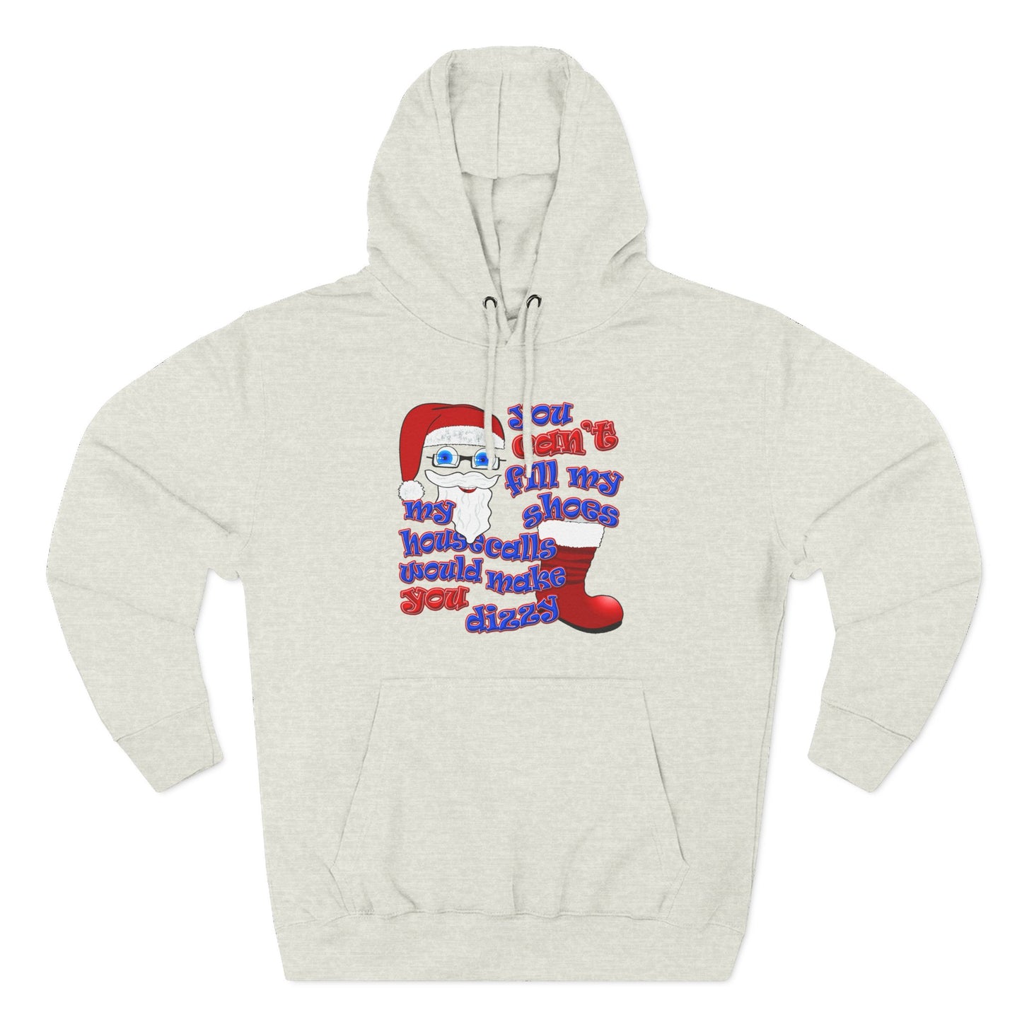 santa's shoes - Three-Panel Fleece Hoodie