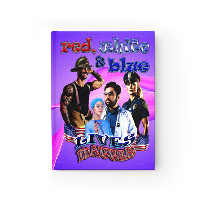 rw&b lives matter - journal-blank (purple-pink wave)