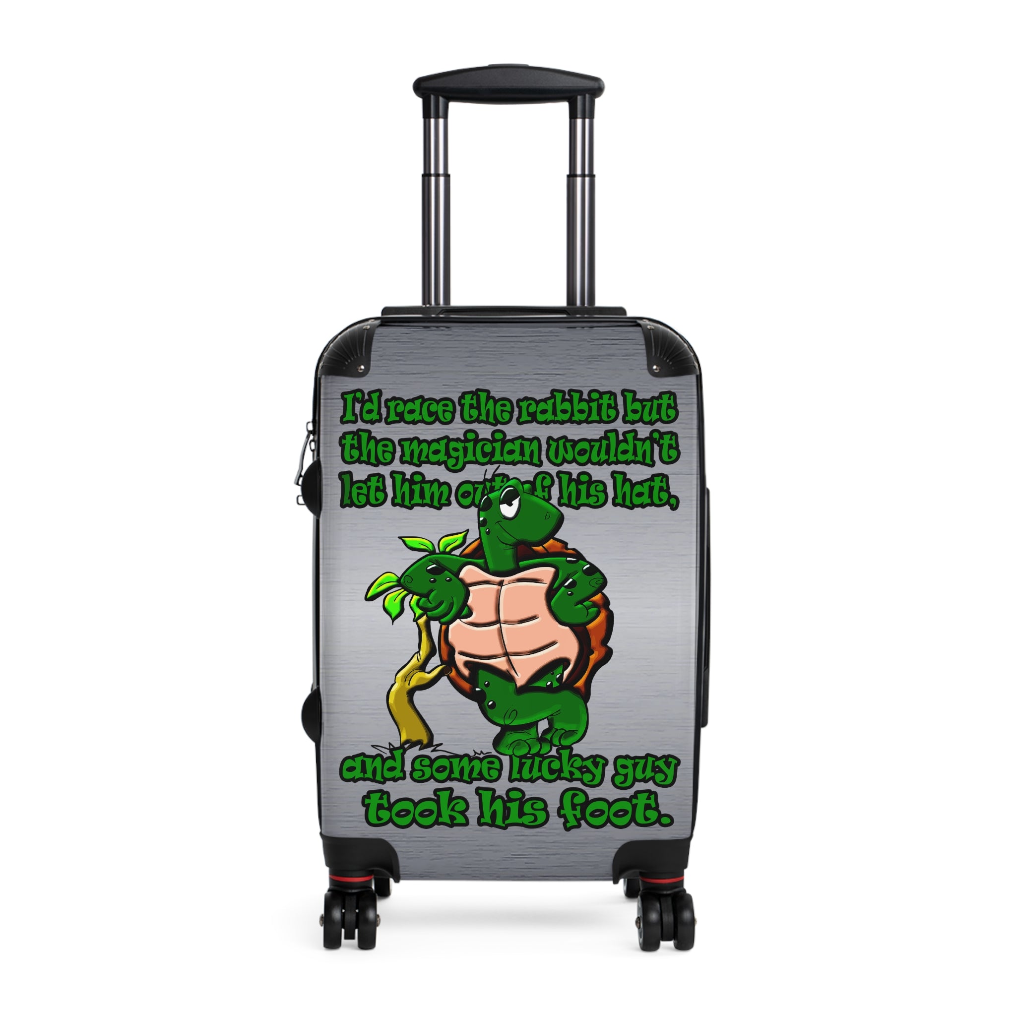 turtle race - Suitcase (brushed nickel)