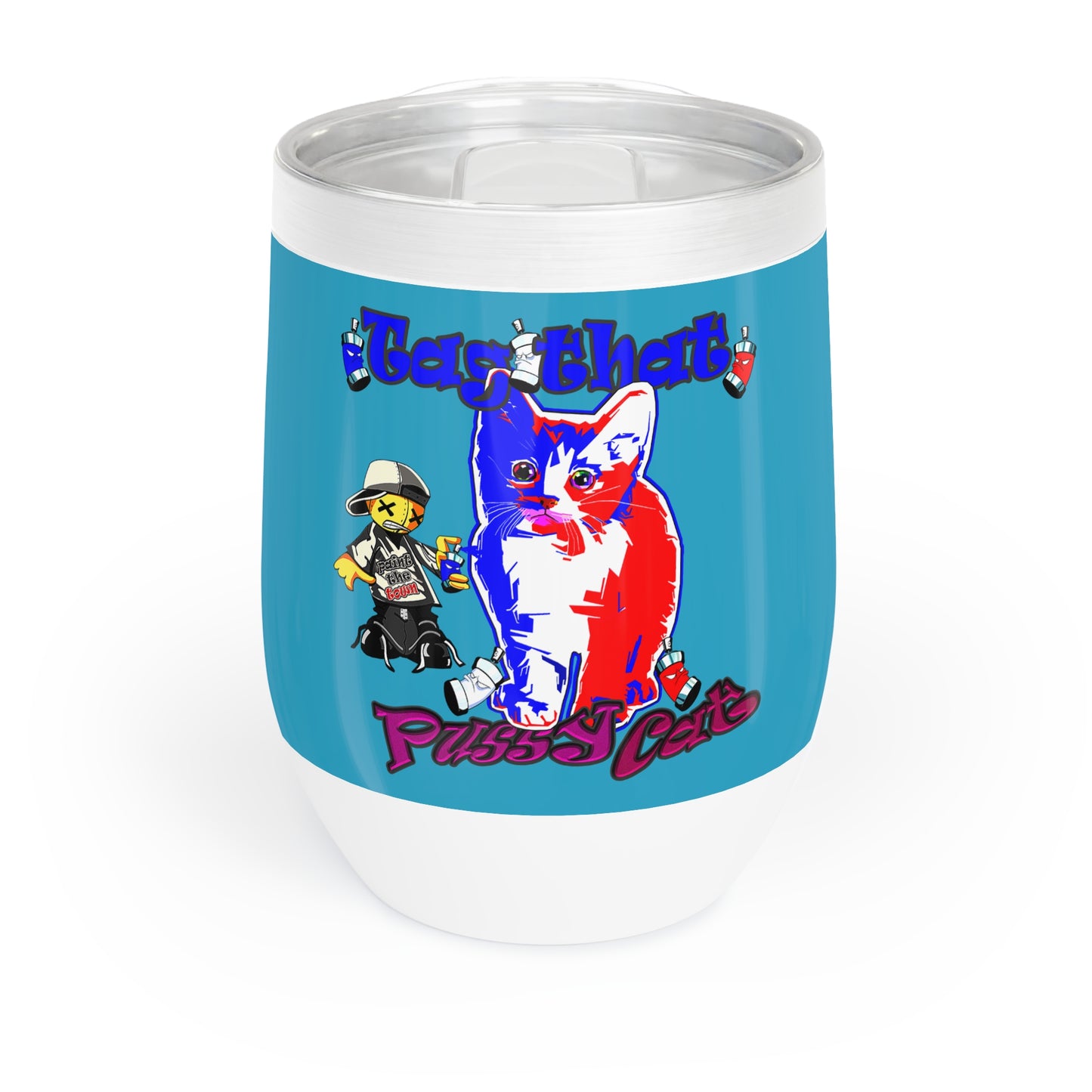tag that - Chill Wine Tumbler (turquoise)