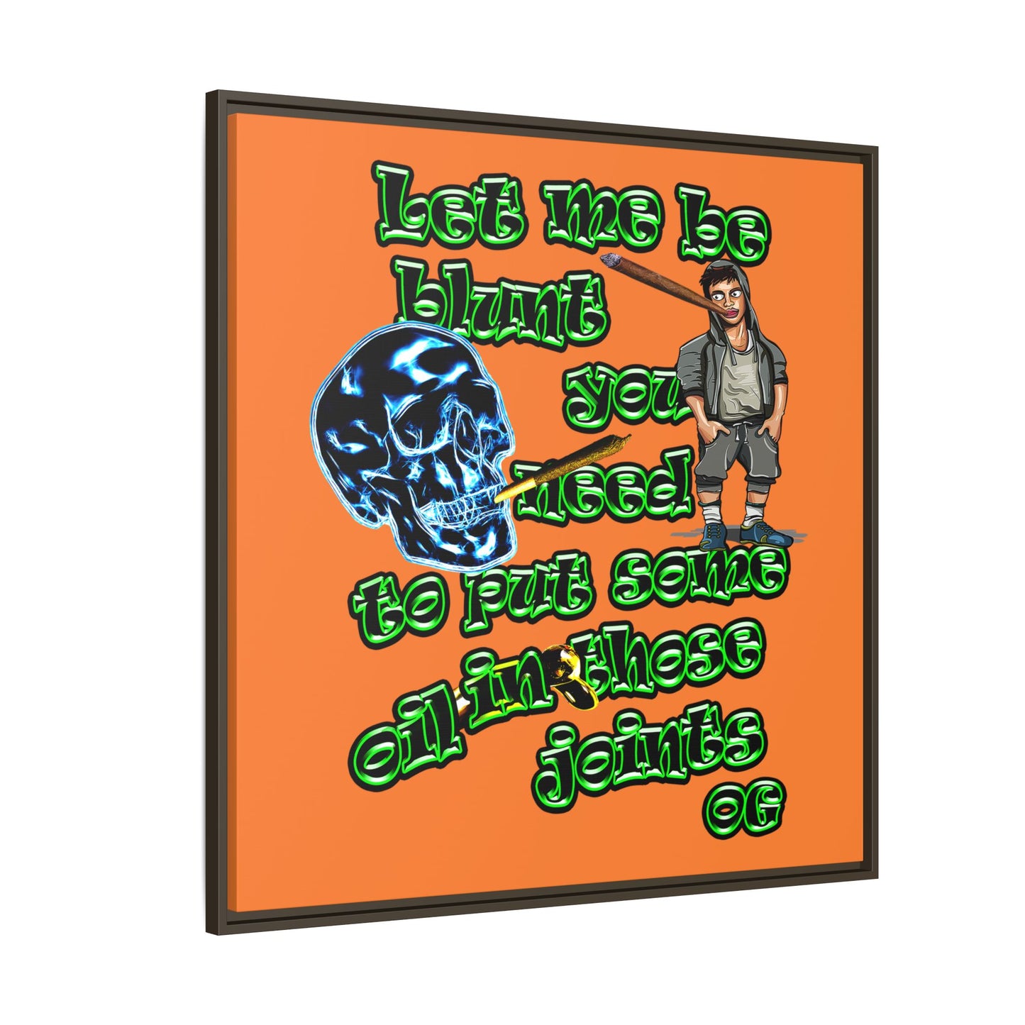 og - framed canvas art (crusta)