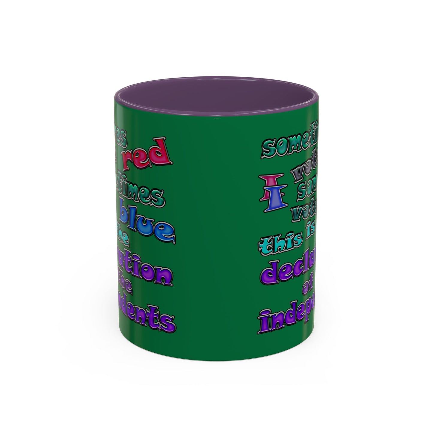 declaration of the independents - Accent Mug (dark green)