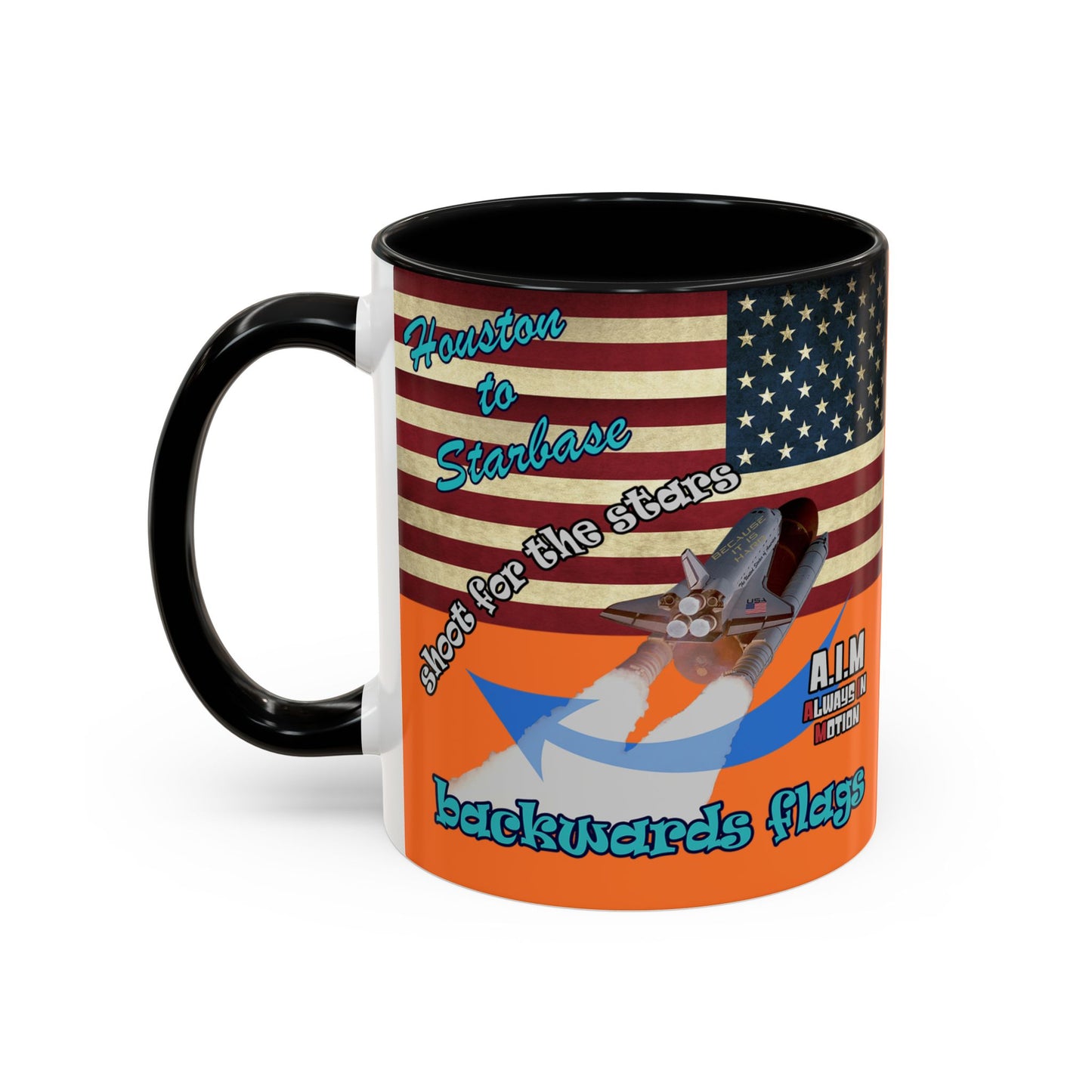 shoot for the stars - Accent Mug (crusta)