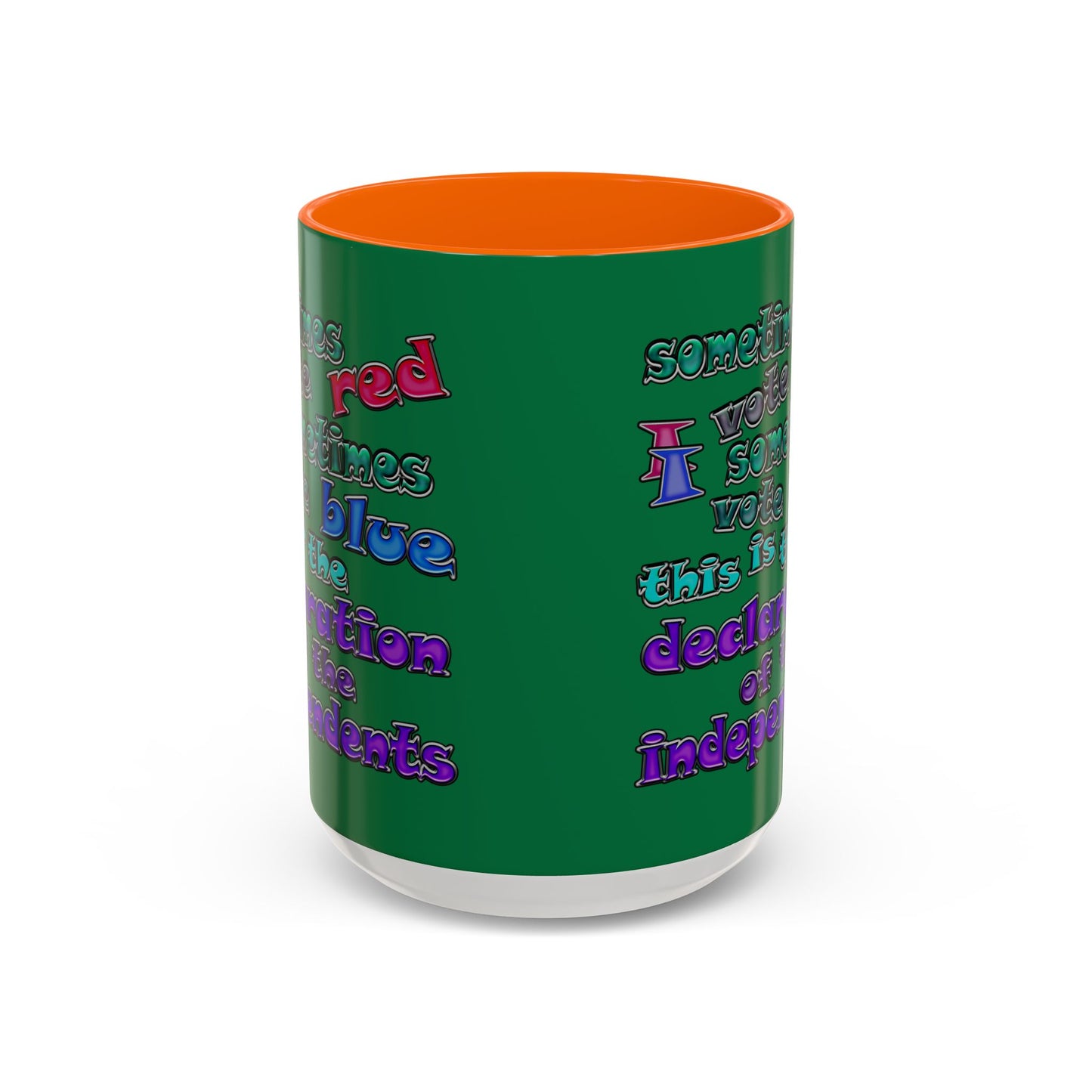 declaration of the independents - Accent Mug (dark green)