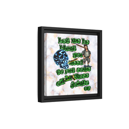 og - framed canvas art (white marble)