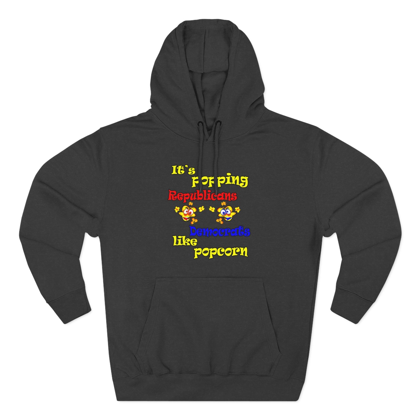 popping like popcorn - Three-Panel Fleece Hoodie