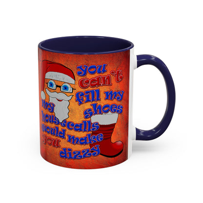 santa's shoes - Accent Mug (burnt orange)