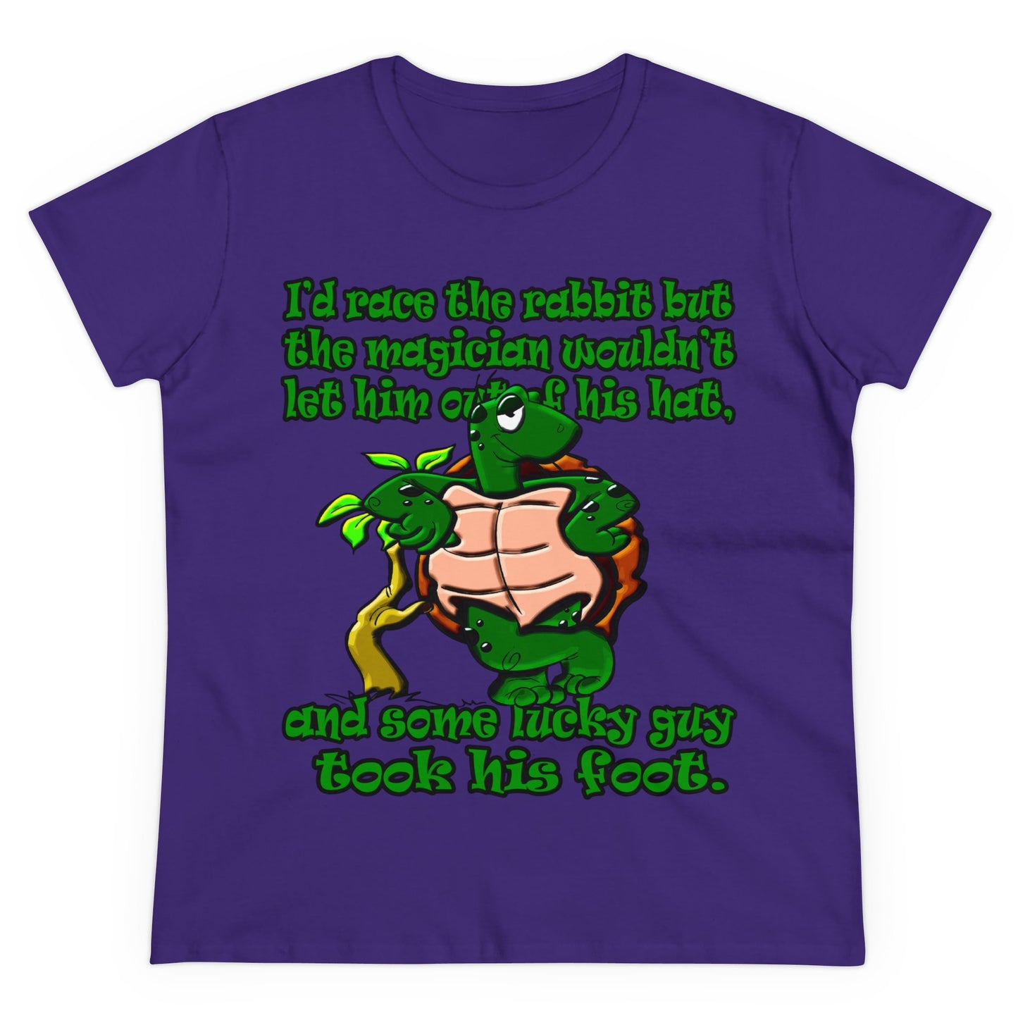turtle race - Women's Midweight Cotton Tee