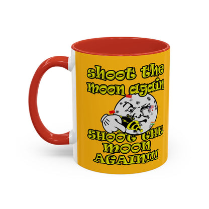 shoot the moon again - Accent Mug (yellow)