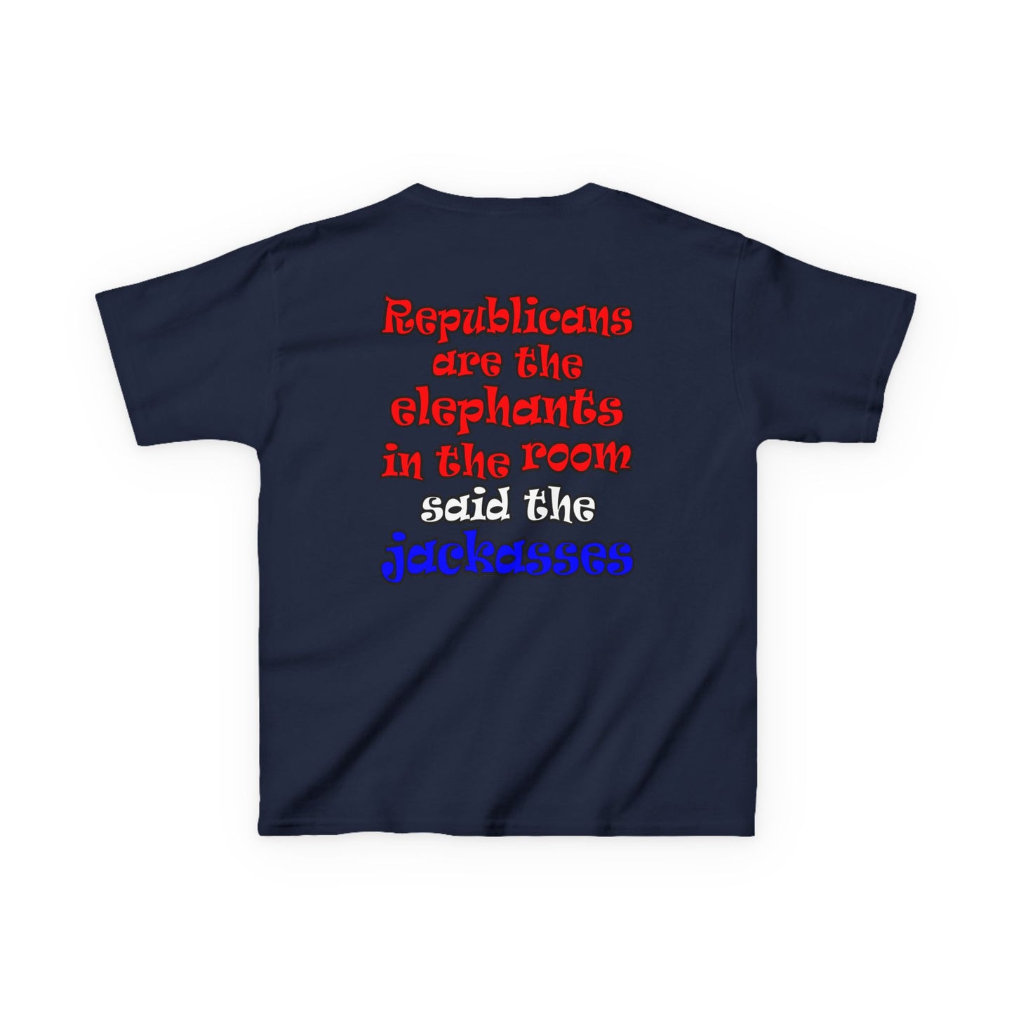 donkeys and elephants - Kids Heavy Cotton™ Tee